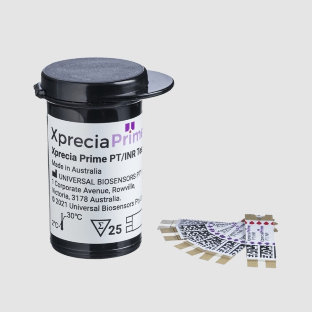 Strips Xprecia Prime PT/INR  Test Strips 4x25 Strips by Universal BioSensors, LLC  ID 30106